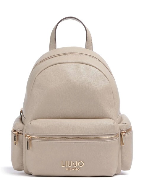 LIUJO EVRIM Backpack with pocket and studs NEUTRAL - Women’s Bags