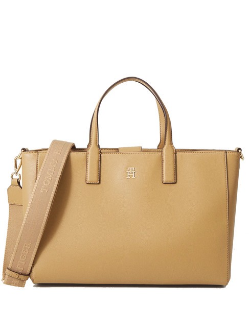 TOMMY HILFIGER TH SOFT LOGOTAPE Handbag, with shoulder strap safari canvas - Women’s Bags