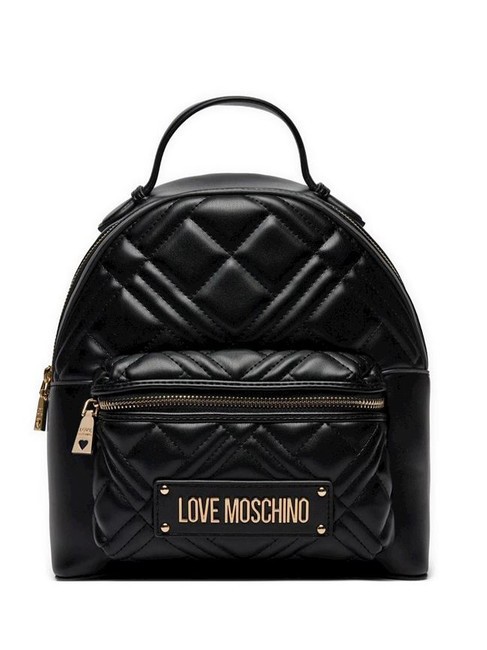 LOVE MOSCHINO QUILTED Backpack with pocket Black - Women’s Bags