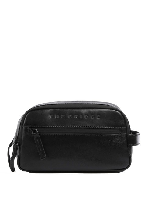 THE BRIDGE DAMIANO Leather beauty black / dark matte ruthenium - Beauty Case