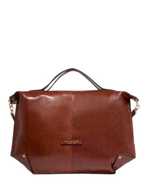 THE BRIDGE UNICA  Handbag / shoulder bag, leather BROWN - Women’s Bags