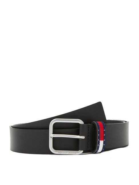 TOMMY HILFIGER TOMMY JEANS RYAN Leather belt black - Belts