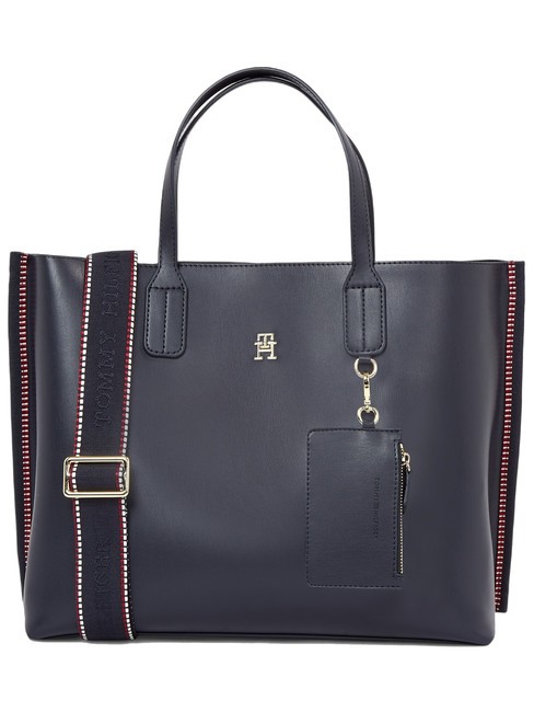 TOMMY HILFIGER TH DISTINCT Handbag, with removable shoulder strap space blue corp - Women’s Bags