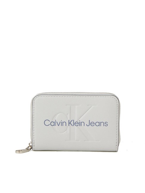 CALVIN KLEIN SCULPTED Zip around wallet mirage gray - Women’s Wallets