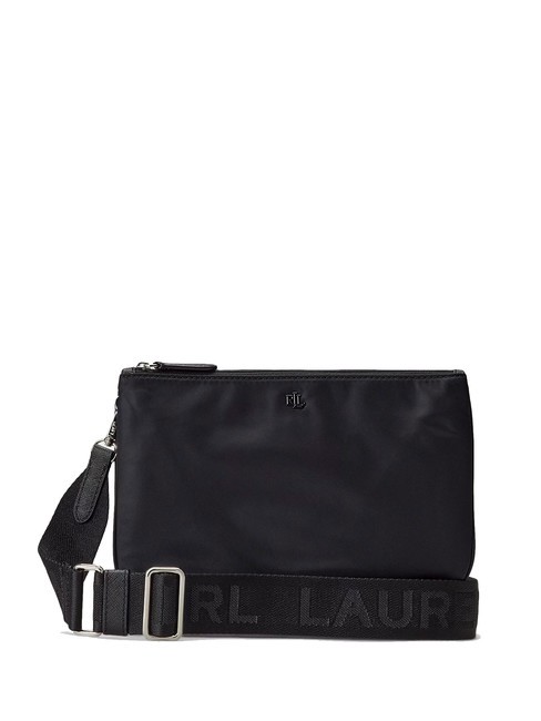 RALPH LAUREN LANDYN Nylon flat shoulder bag black/black3 - Women’s Bags