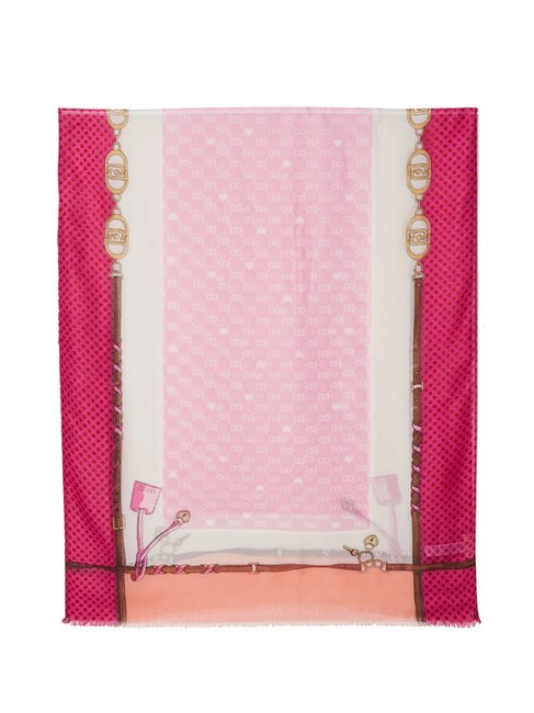 LIUJO S VALENTINO Scarf pink berry - Scarves
