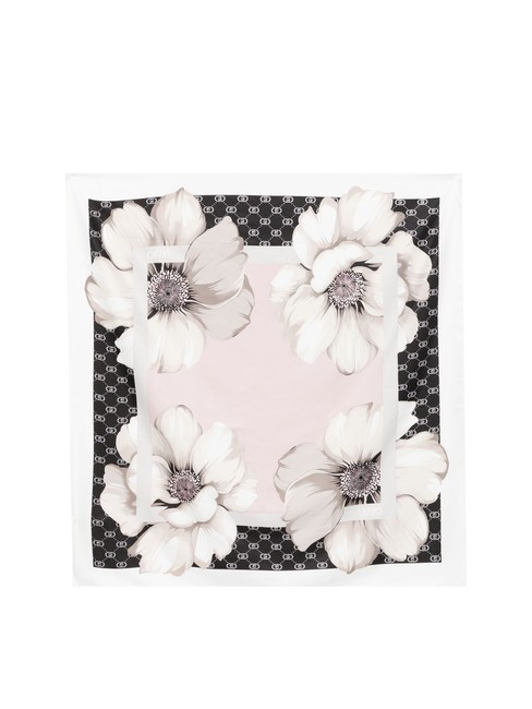 LIUJO MAXI FLOWER Scarf BLACK - Scarves