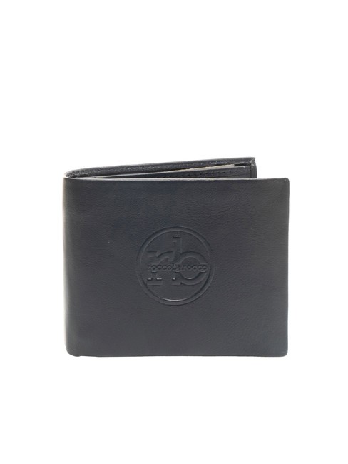 ROCCOBAROCCO ROUND Leather wallet with flap blue - Men’s Wallets