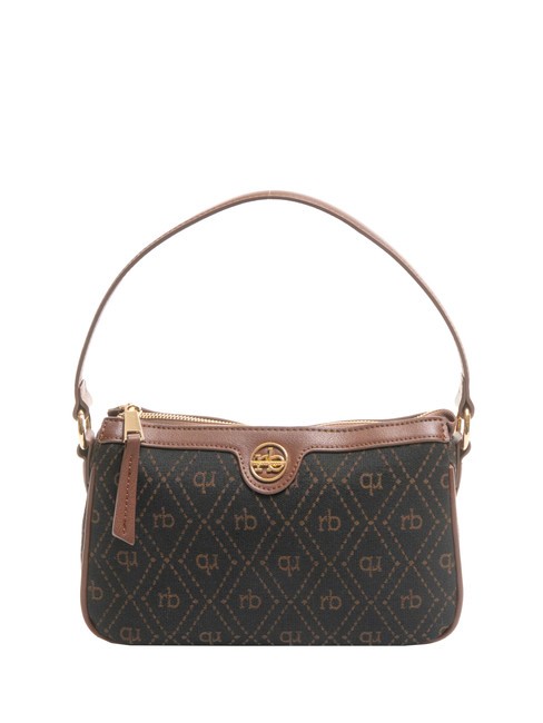 ROCCOBAROCCO FRIDA Jacquard fabric underarm bag chocolate - Women’s Bags