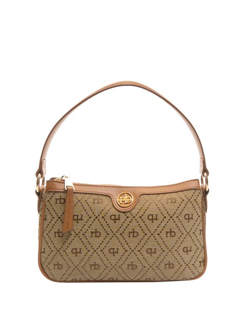 ROCCOBAROCCO FRIDA Jacquard fabric underarm bag natural - Women’s Bags