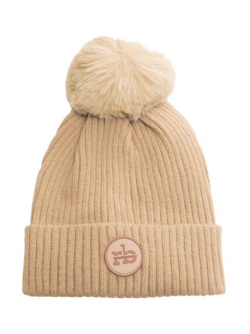 ROCCOBAROCCO PON PON Cuffed hat hazelnut - Hats