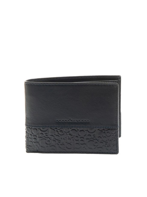 ROCCOBAROCCO BRYAN Leather wallet 8cc navy - Men’s Wallets