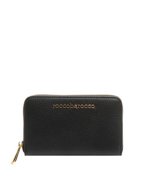 ROCCOBAROCCO CLAIR Medium zip around wallet black - Women’s Wallets