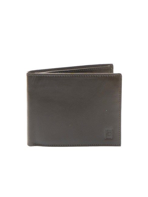 ROCCOBAROCCO PLAIN Leather wallet with flap dark brown - Men’s Wallets