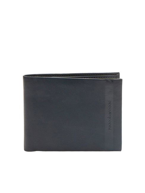 ROCCOBAROCCO STRIPE Leather wallet 8cc blue - Men’s Wallets