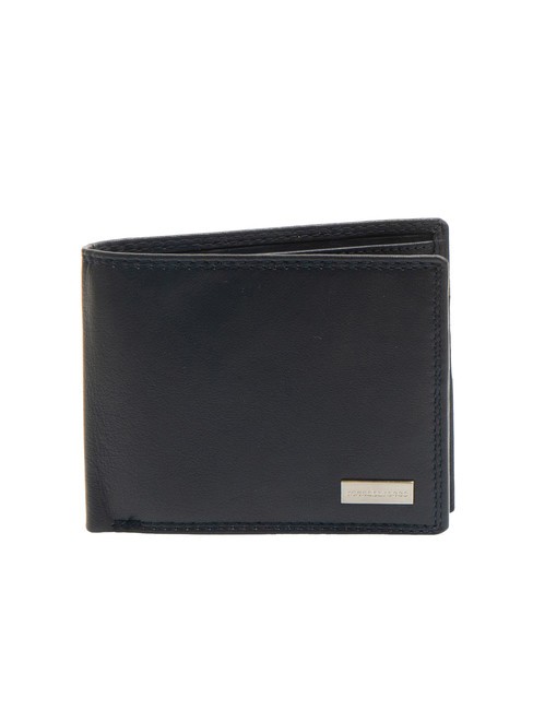 ROCCOBAROCCO ALEX Leather wallet flap and coins navy - Men’s Wallets