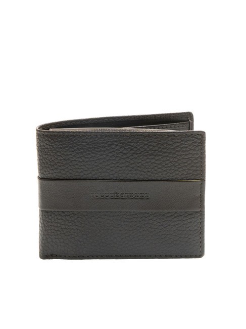 ROCCOBAROCCO JOHN Leather wallet flap and coins brown - Men’s Wallets