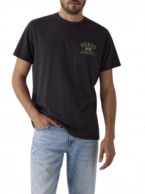 GUESS BSC CLASSIC Cotton T-Shirt jet black multi - T-shirt