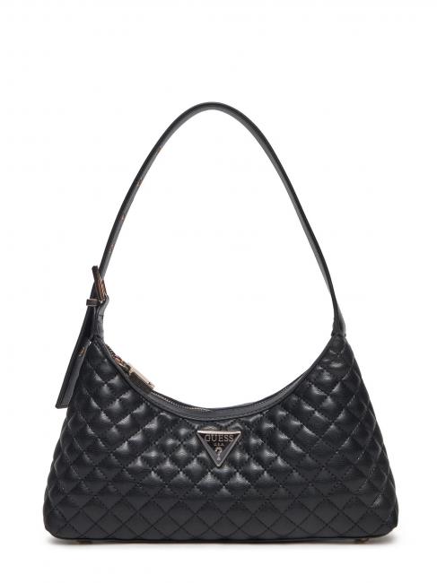 GUESS ECO RIANEE Quilted shoulder bag BLACK - Women’s Bags