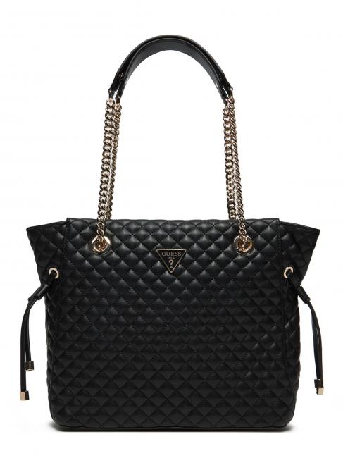GUESS ECO RIANEE Quilted shoulder bag BLACK - Women’s Bags