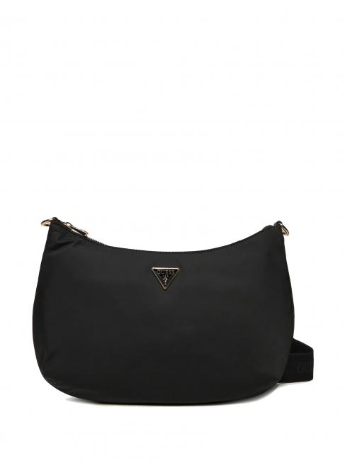 GUESS ECO GEMMA Nylon shoulder bag BLACK - Women’s Bags