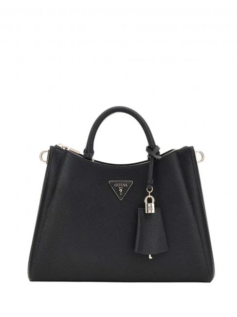 GUESS ECO JAZLYNN Handbag with shoulder strap BLACK - Women’s Bags