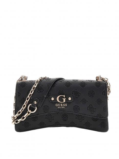 GUESS GERTY Convertible flap bag BLACK - Women’s Bags