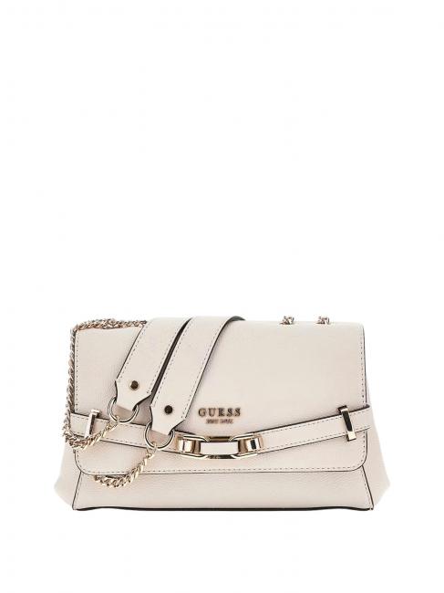 GUESS SILVYE Convertible flap bag STONE - Women’s Bags