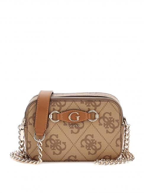 GUESS IZZY Camera case two zip bag MILK LOGO - Women’s Bags