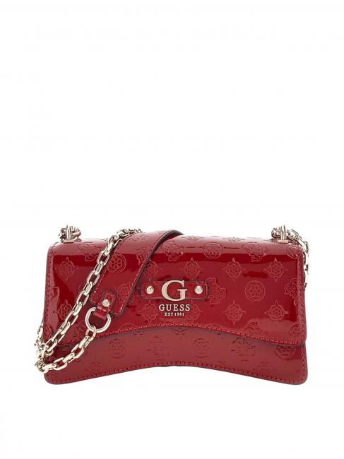GUESS GERTY Convertible Glossy Bag RED - Women’s Bags