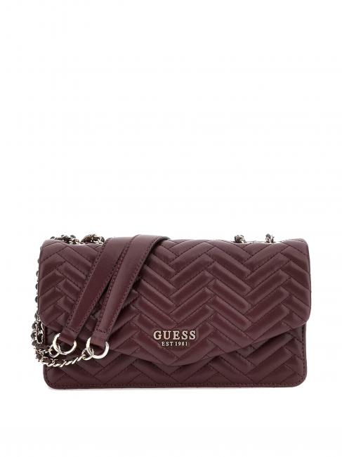 GUESS ANNING Convertible Quilted Bag aubergine - Women’s Bags