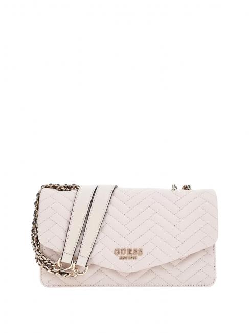 GUESS ANNING Convertible Quilted Bag STONE - Women’s Bags