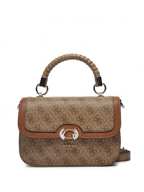 GUESS ORLINA Small handbag with shoulder strap latte logo / brown - Women’s Bags