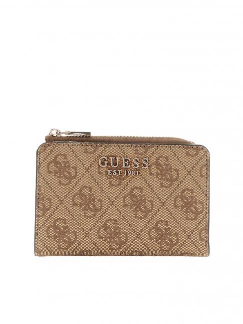 GUESS LAUREL 4G Card holder MILK LOGO - Women’s Wallets
