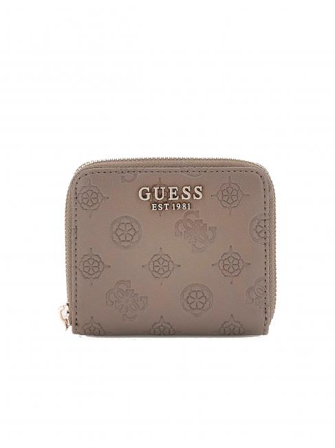 GUESS GERTY Peony Logo Small Wallet dark taupe - Women’s Wallets