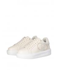 LIUJO KYLIE 32 Sneakers with jewel logo ivory - Women’s shoes - 1