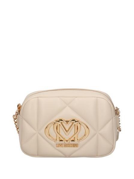LOVE MOSCHINO GEOMETRIC QUILTED Mini Shoulder Bag ivory - Women’s Bags