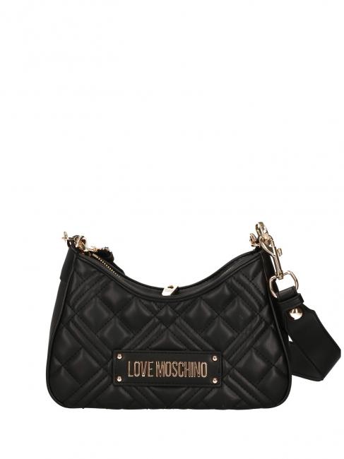LOVE MOSCHINO GEOMETRIC QUILTED Shoulder bag Black - Women’s Bags