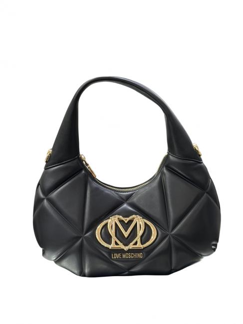LOVE MOSCHINO GEOMETRIC Shoulder bag with shoulder strap Black - Women’s Bags