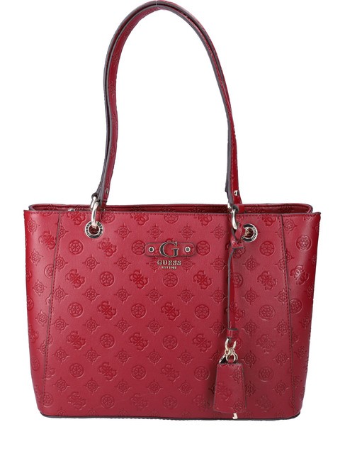 GUESS GERTY 4G Peony Logo Tote Bag claret - Women’s Bags