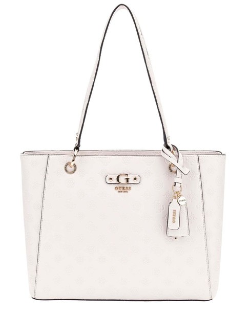 GUESS GERTY 4G Peony Logo Tote Bag OFFWHITE - Women’s Bags