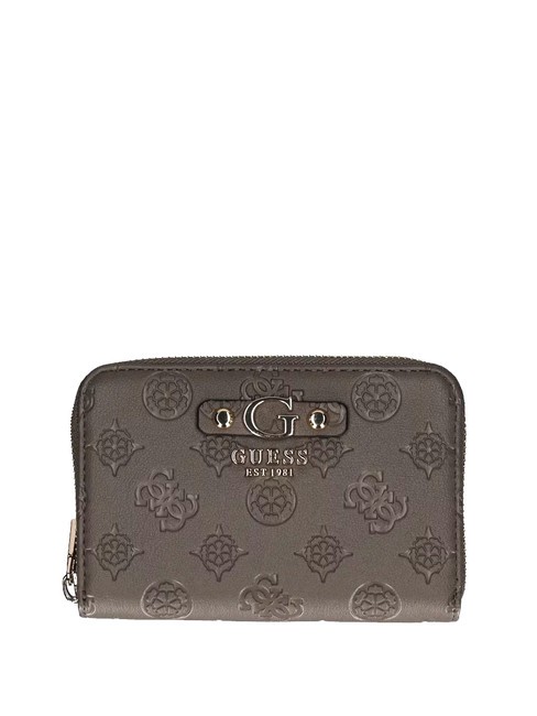 GUESS GERTY Peony Logo Medium Wallet dark taupe - Women’s Wallets