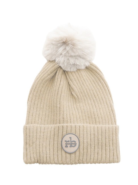 ROCCOBAROCCO PON PON Cuffed hat grey - Hats