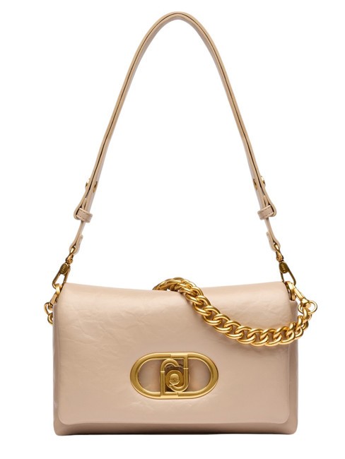 LIUJO LAPUFFY Shoulder bag with flap dark sand - Women’s Bags