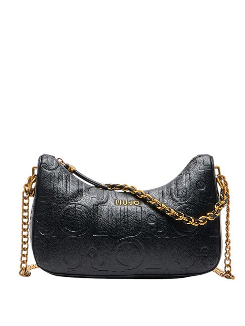 LIUJO ADONIDE All-over logo shoulder bag BLACK - Women’s Bags