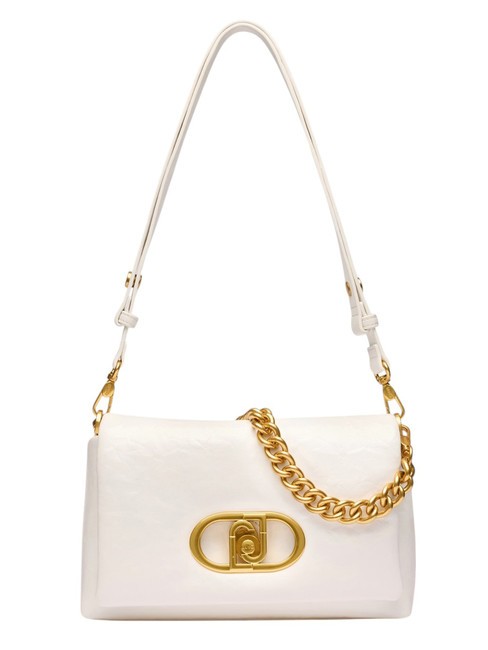 LIUJO LAPUFFY Shoulder bag with flap OFFWHITE - Women’s Bags