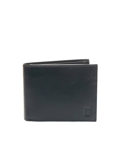 ROCCOBAROCCO PLAIN Leather wallet with flap blue - Men’s Wallets