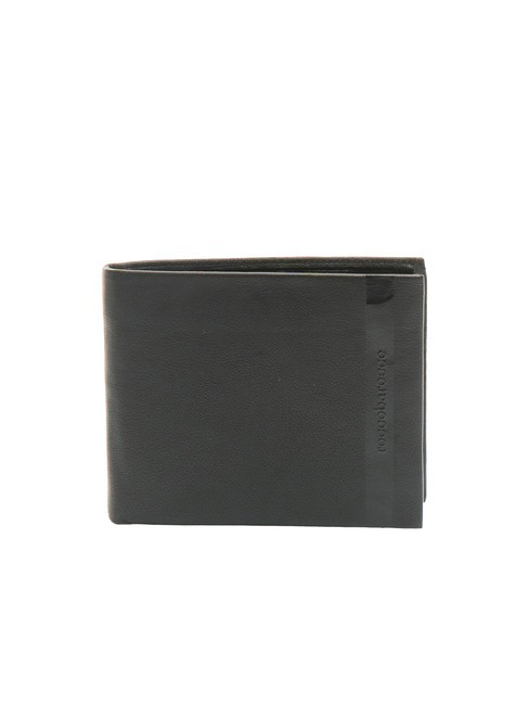 ROCCOBAROCCO STRIPE Leather wallet 8cc black - Men’s Wallets