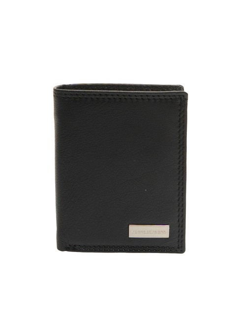 ROCCOBAROCCO ALEX Vertical leather wallet black - Men’s Wallets