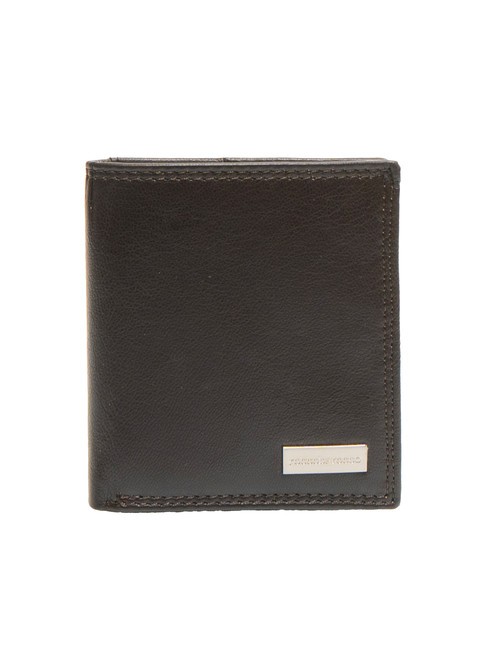 ROCCOBAROCCO ALEX Vertical wallet with pocket brown - Men’s Wallets